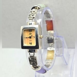 Womens Vintage Aria 925 Sterling Silver Multicolor Gemstone Watch New Battery